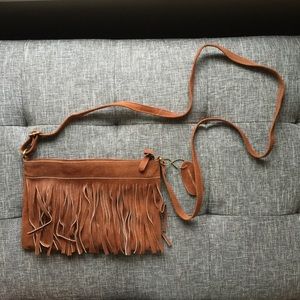 Fringe crossbody purse